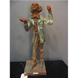 Iron and plastic handmade clown