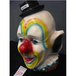 ceramic clown head bank