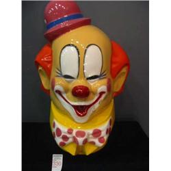 large plastic clown head