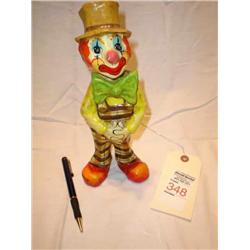 Small paper mache clown   