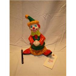 paper mache clown figurine