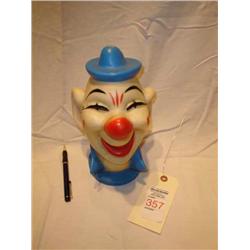 plastic clown head bank