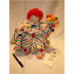 rubber faced clown doll