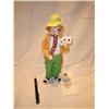 Image 1 : clown with cards figurine