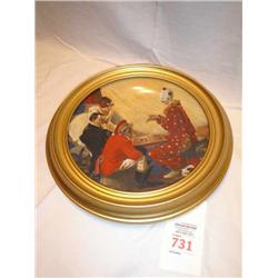 Norman Rockwell Clown Plate