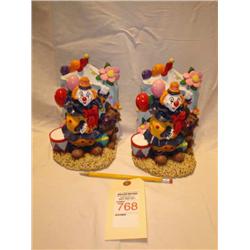 Clown Book Ends