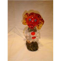 Murrano Blown Glass Clown