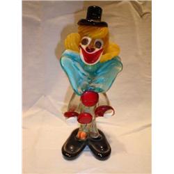 Murrano Clown Blown Glass