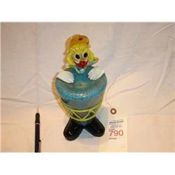 Murrano Clown Blown Glass