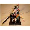 Image 1 : clown with monkey ceramic figurine
