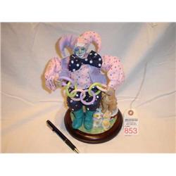 Jester clown musical figurine