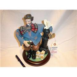 Clown musical figurine