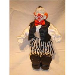 Ceramic clown figurine