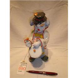 Ceramic clown figurine