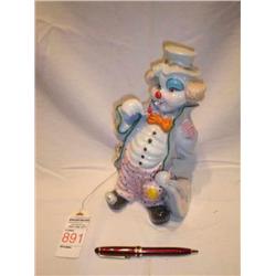 Ceramic clown figurine