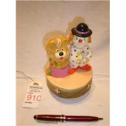 Ceramic clown figurine Musical