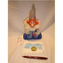 Northern lights clown candle