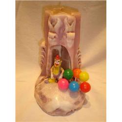 Northern lights clown candle