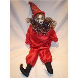 Red Jester clown