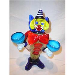 Glass Clown Figurine
