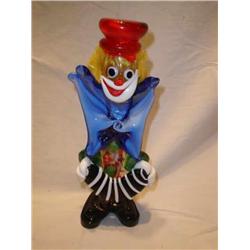 Glass Clown Figurine