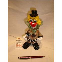 Glass Clown Figurine