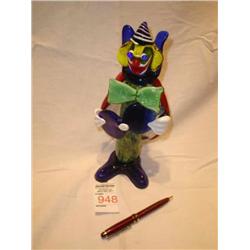Glass Clown Figurine