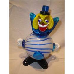 Glass Clown Figurine