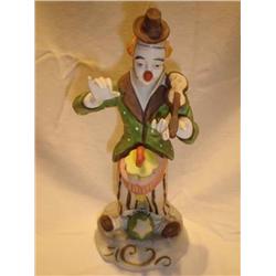 Ceramic clown figurine