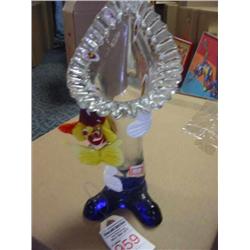 Glass Clown Figurine