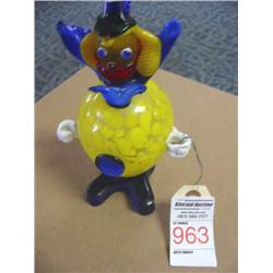 Glass Clown Figurine