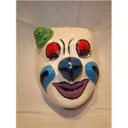 Paper Mache clown mask