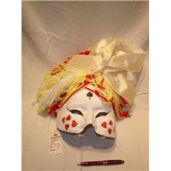 Paper Mache clown mask