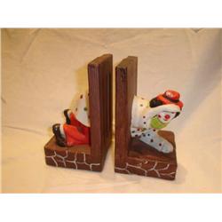 Clown Ceramic Book Ends
