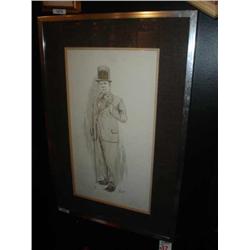 Lance Lafee W.C. Fields Clown Art