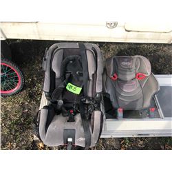 2 BOOSTER SEATS & BABY SEAT (PHONE:  780-220-5518)
