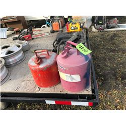 2 METAL JERRY CANS (PHONE:  780-220-5518)