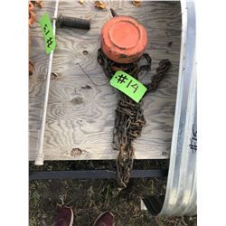 CHAIN HOIST (PHONE:  780-220-5518)