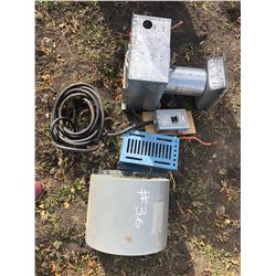 SQUIRREL CAGE, BREAKER C/W CORD & HEATER (PHONE:  780-220-5518)