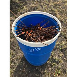 BLUE BARREL C/W CONCRETE TIES (PHONE:  780-220-5518)