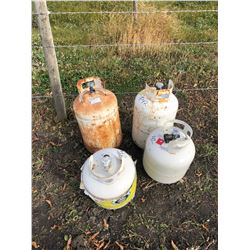 4 PROPANE TANKS (PHONE:  780-220-5518)