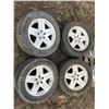 Image 1 : 4 DODGE 5 HOLE MAGS C/W P35-60/R17 TIRES (ALL FOR ONE MONEY) (PHONE:  780-220-5518)