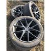 Image 1 : RANGE ROVER RIMS C/W 275/40/R22 TIRES M&S (AS NEW)