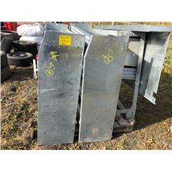 3 METAL SHELVING UNITS