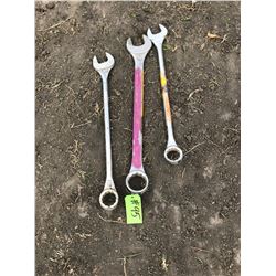 3 COMBINATION WRENCHES UP TO 2" & 3/8"