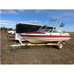 DORAL FIBREGLASS BOAT C/W JOHNSON 140