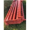 Image 1 : APPROX. 58 ORANGE 105" PALLET RACKING CROSS MEMBERS
