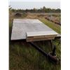 Image 1 : APPROX. 8' X 12' FLAT DECK SINGLE AXLE TRAILER