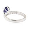 Image 3 : 2.07 ctw Sapphire and Diamond Ring - 14KT White Gold