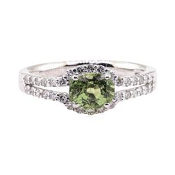 1.35 ctw Alexandrite and Diamond Ring - Platinum